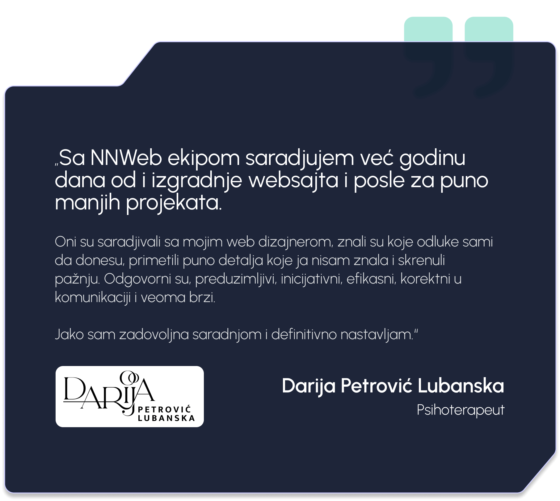 Darija Petrović Lubanska recenzija